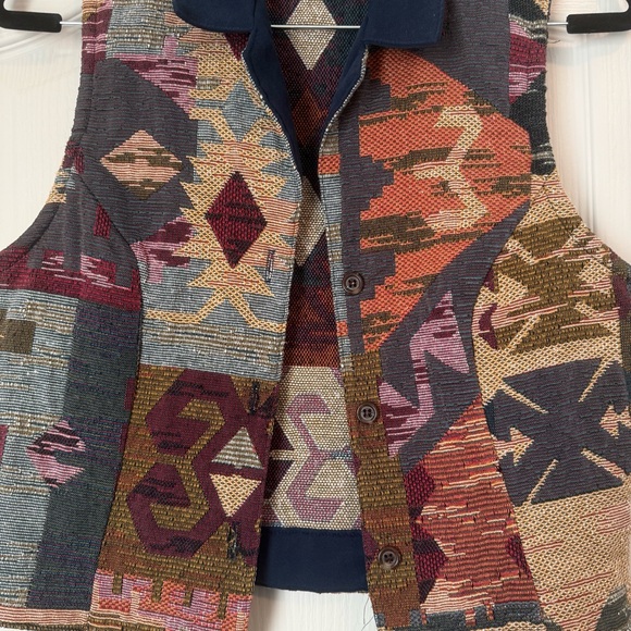 Vintage Aztech rough rider western vest M - Picture 2 of 4